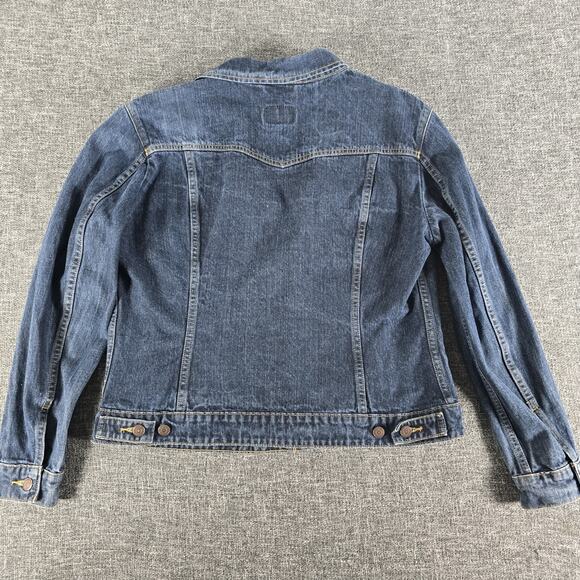 Levi’s Original Dark Blue Denim Trucker Jean Jacket S40117 Women’s Size XL - Picture 2 of 11